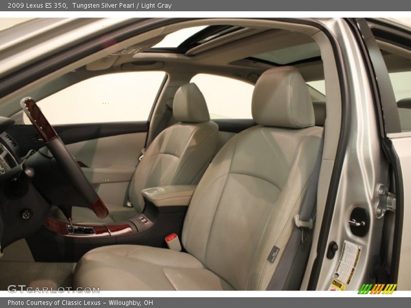 Tungsten Silver Pearl / Light Gray 2009 Lexus ES 350