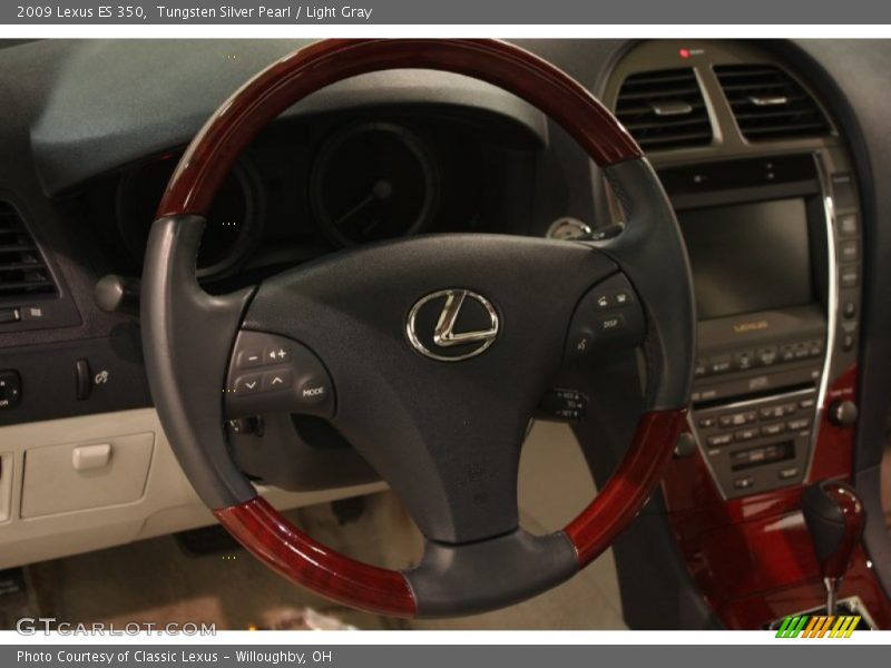 Tungsten Silver Pearl / Light Gray 2009 Lexus ES 350
