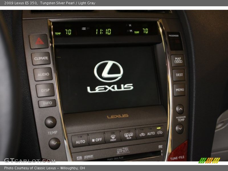 Tungsten Silver Pearl / Light Gray 2009 Lexus ES 350