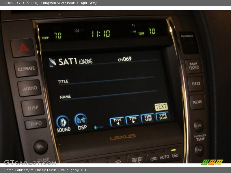 Tungsten Silver Pearl / Light Gray 2009 Lexus ES 350