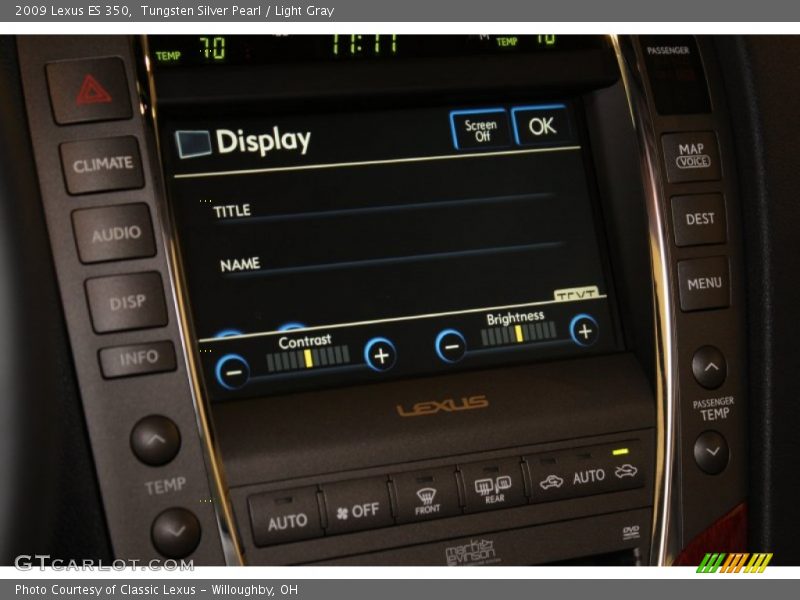 Tungsten Silver Pearl / Light Gray 2009 Lexus ES 350