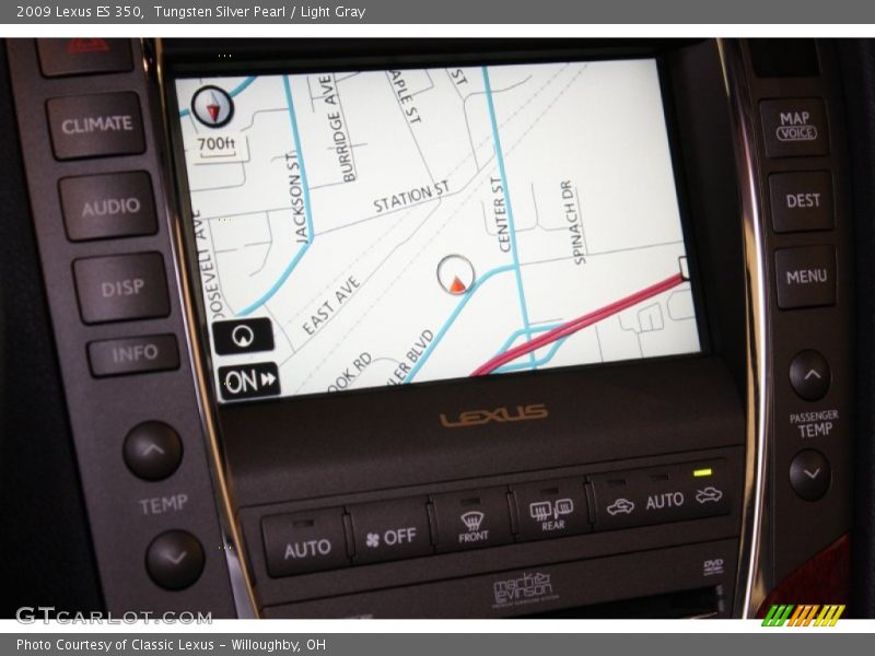 Tungsten Silver Pearl / Light Gray 2009 Lexus ES 350