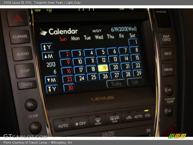 Tungsten Silver Pearl / Light Gray 2009 Lexus ES 350