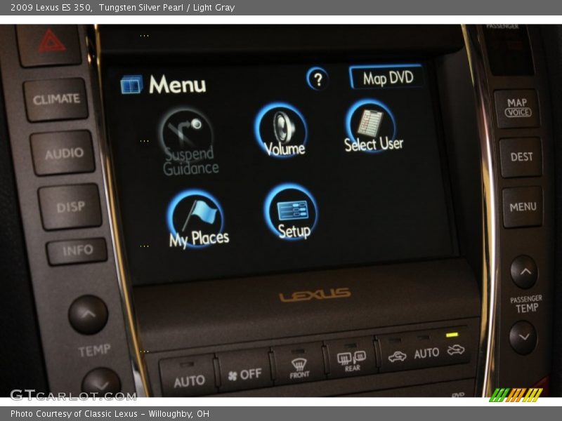 Tungsten Silver Pearl / Light Gray 2009 Lexus ES 350