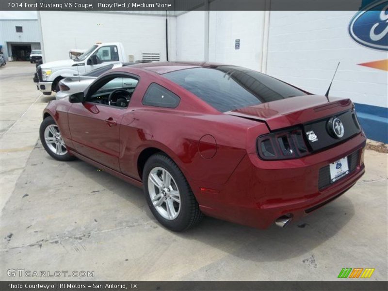 Ruby Red / Medium Stone 2014 Ford Mustang V6 Coupe