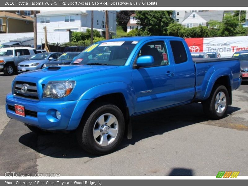 Speedway Blue / Graphite 2010 Toyota Tacoma V6 SR5 TRD Sport Access Cab 4x4