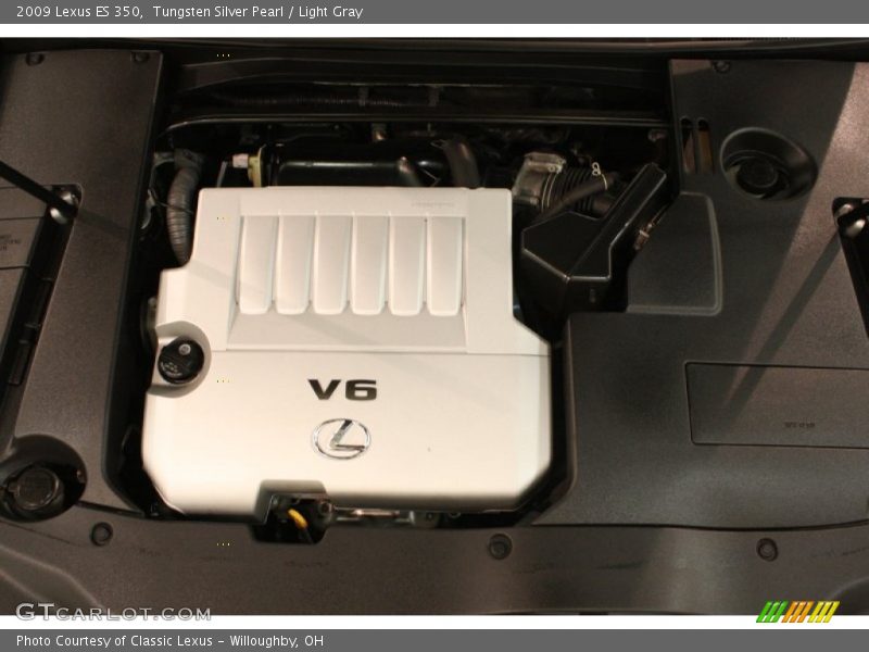 Tungsten Silver Pearl / Light Gray 2009 Lexus ES 350
