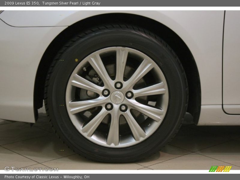 Tungsten Silver Pearl / Light Gray 2009 Lexus ES 350