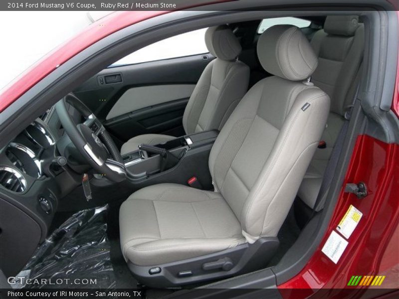Ruby Red / Medium Stone 2014 Ford Mustang V6 Coupe