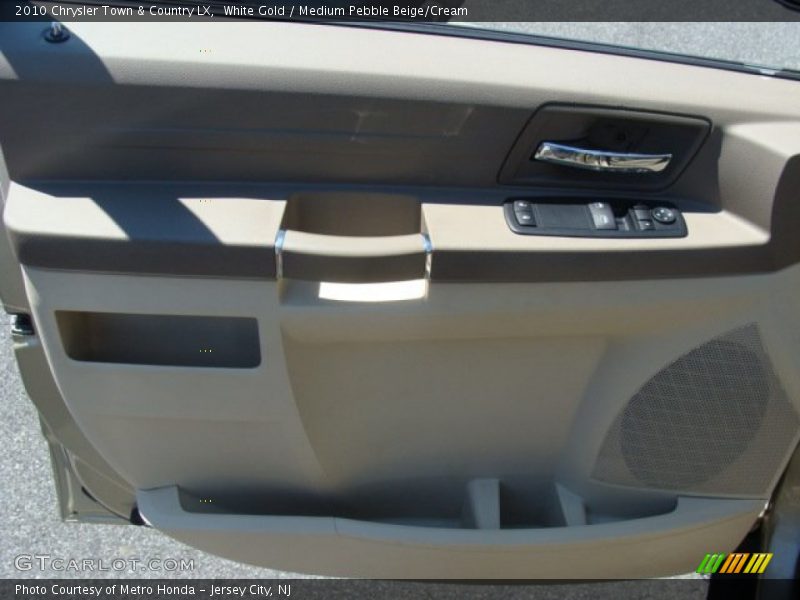 White Gold / Medium Pebble Beige/Cream 2010 Chrysler Town & Country LX