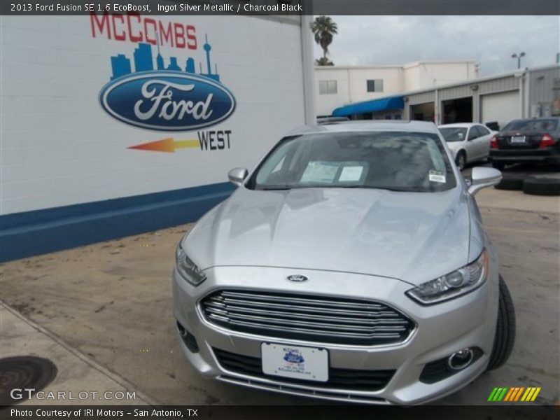 Ingot Silver Metallic / Charcoal Black 2013 Ford Fusion SE 1.6 EcoBoost