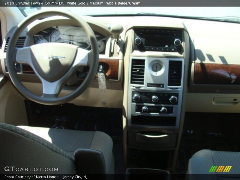 White Gold / Medium Pebble Beige/Cream 2010 Chrysler Town & Country LX