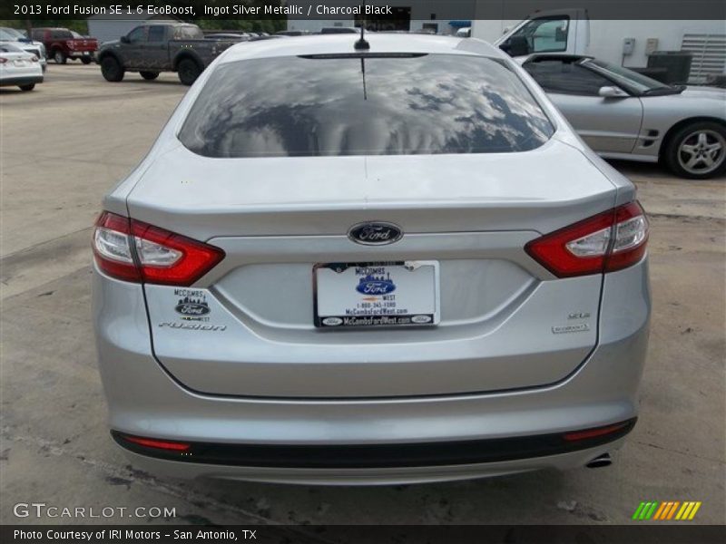 Ingot Silver Metallic / Charcoal Black 2013 Ford Fusion SE 1.6 EcoBoost