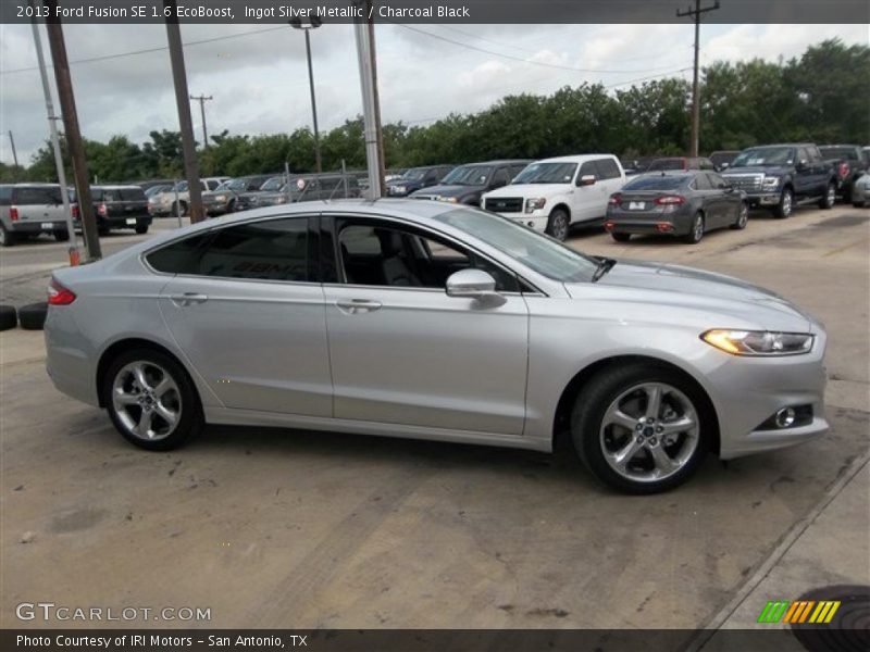 Ingot Silver Metallic / Charcoal Black 2013 Ford Fusion SE 1.6 EcoBoost