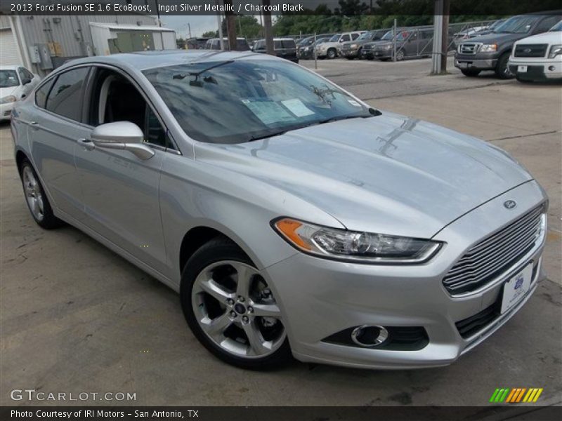 Ingot Silver Metallic / Charcoal Black 2013 Ford Fusion SE 1.6 EcoBoost