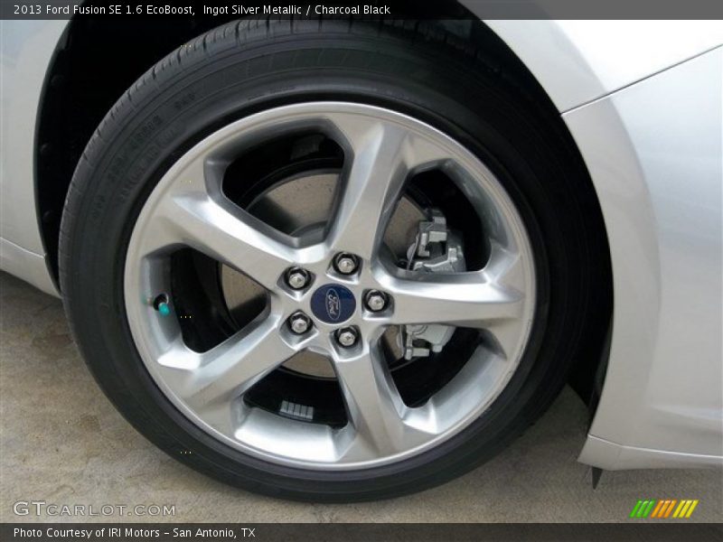 Ingot Silver Metallic / Charcoal Black 2013 Ford Fusion SE 1.6 EcoBoost