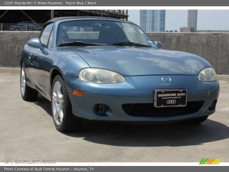 Razor Blue / Black 2005 Mazda MX-5 Miata Roadster
