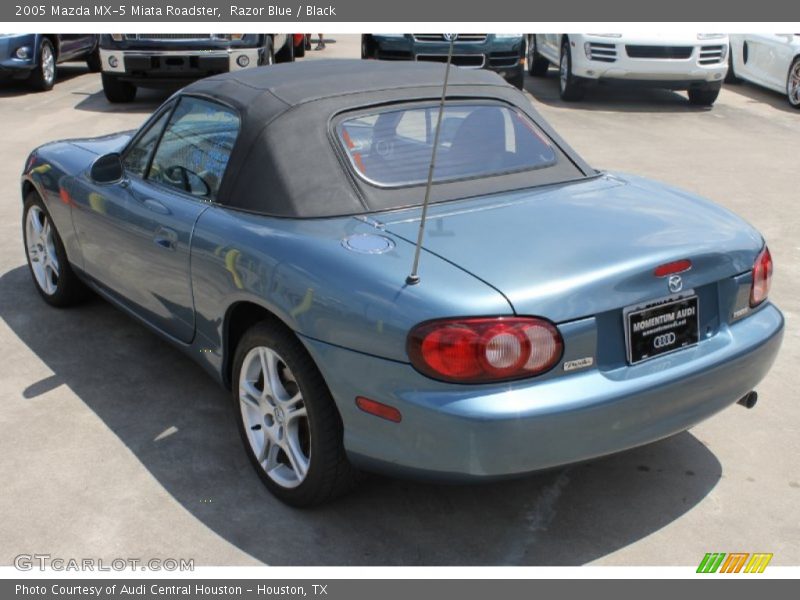 Razor Blue / Black 2005 Mazda MX-5 Miata Roadster