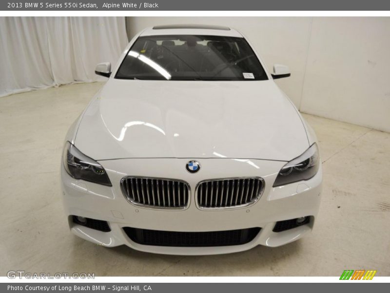 Alpine White / Black 2013 BMW 5 Series 550i Sedan