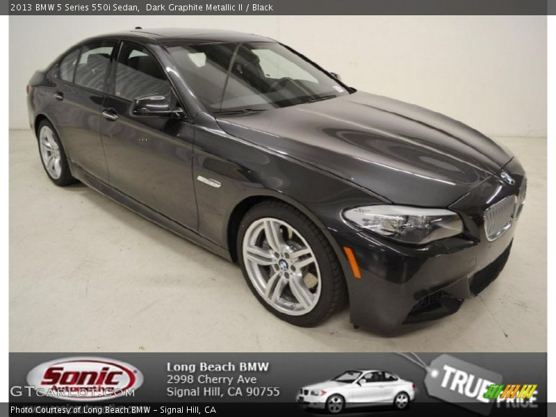 Dark Graphite Metallic II / Black 2013 BMW 5 Series 550i Sedan