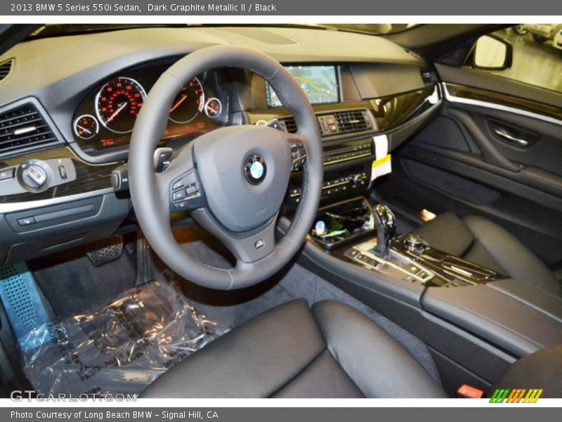 Dark Graphite Metallic II / Black 2013 BMW 5 Series 550i Sedan