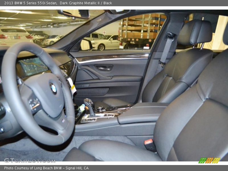 Dark Graphite Metallic II / Black 2013 BMW 5 Series 550i Sedan