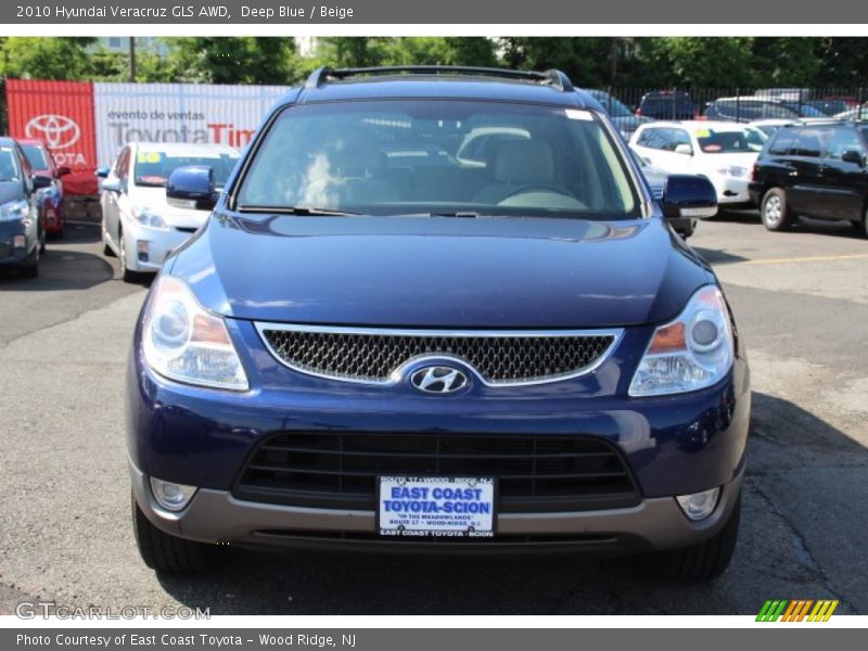 Deep Blue / Beige 2010 Hyundai Veracruz GLS AWD