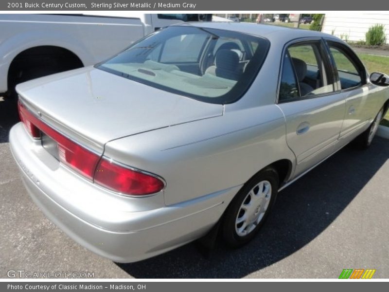 Sterling Silver Metallic / Medium Gray 2001 Buick Century Custom