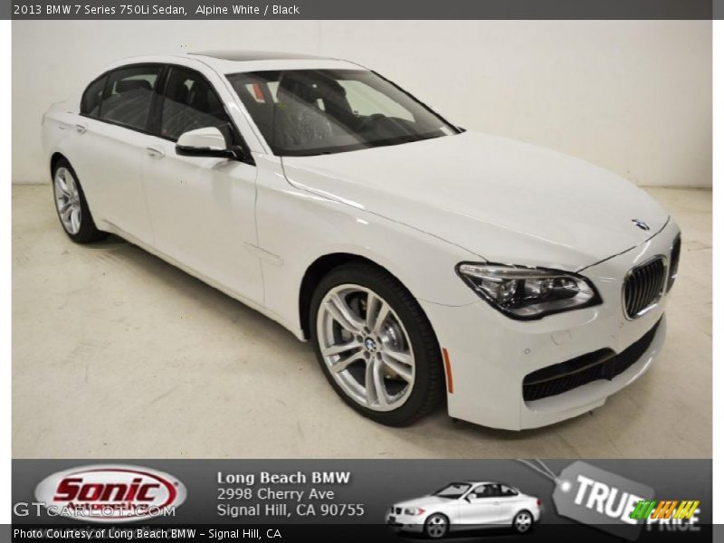 Alpine White / Black 2013 BMW 7 Series 750Li Sedan