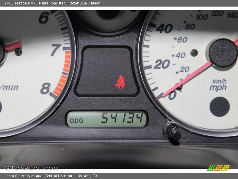 Razor Blue / Black 2005 Mazda MX-5 Miata Roadster