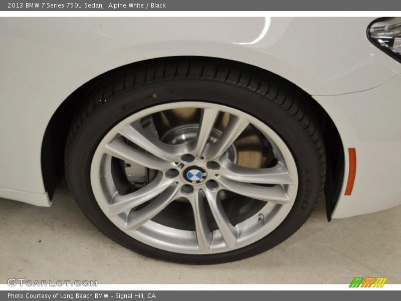 Alpine White / Black 2013 BMW 7 Series 750Li Sedan