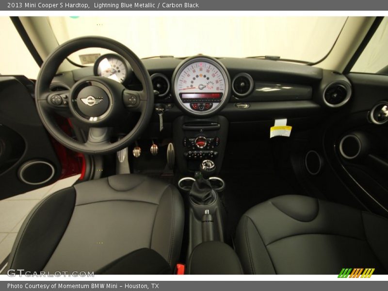Lightning Blue Metallic / Carbon Black 2013 Mini Cooper S Hardtop