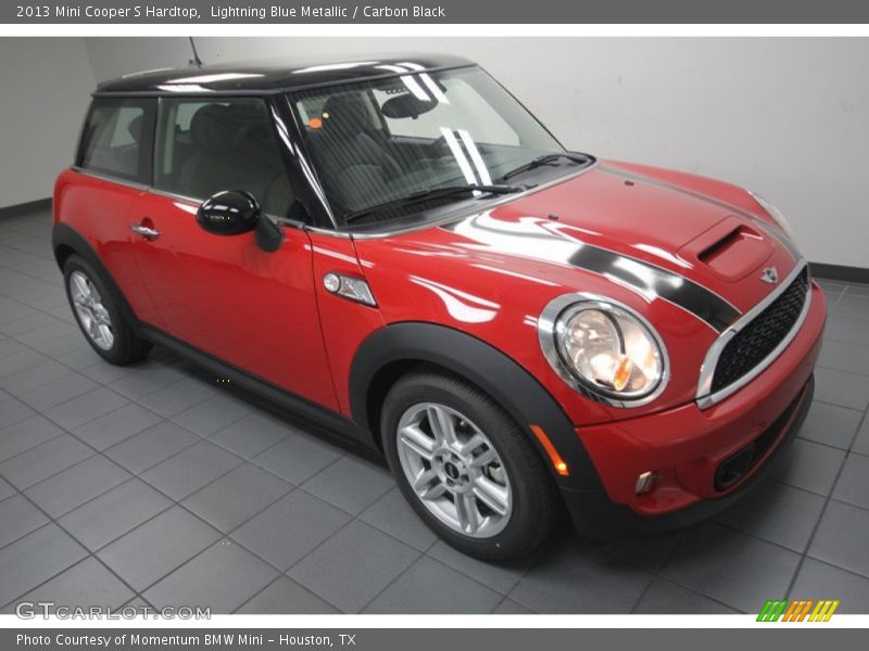 Lightning Blue Metallic / Carbon Black 2013 Mini Cooper S Hardtop