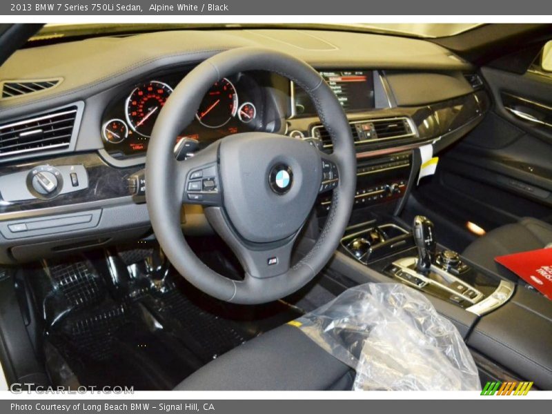 Alpine White / Black 2013 BMW 7 Series 750Li Sedan