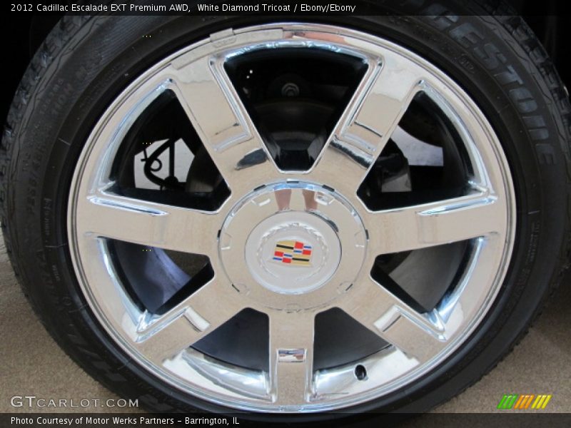 White Diamond Tricoat / Ebony/Ebony 2012 Cadillac Escalade EXT Premium AWD