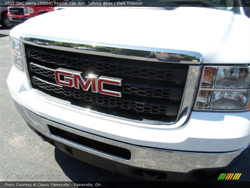 Summit White / Dark Titanium 2013 GMC Sierra 3500HD Regular Cab 4x4