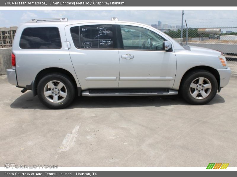 Silver Lightning Metallic / Graphite/Titanium 2004 Nissan Armada SE