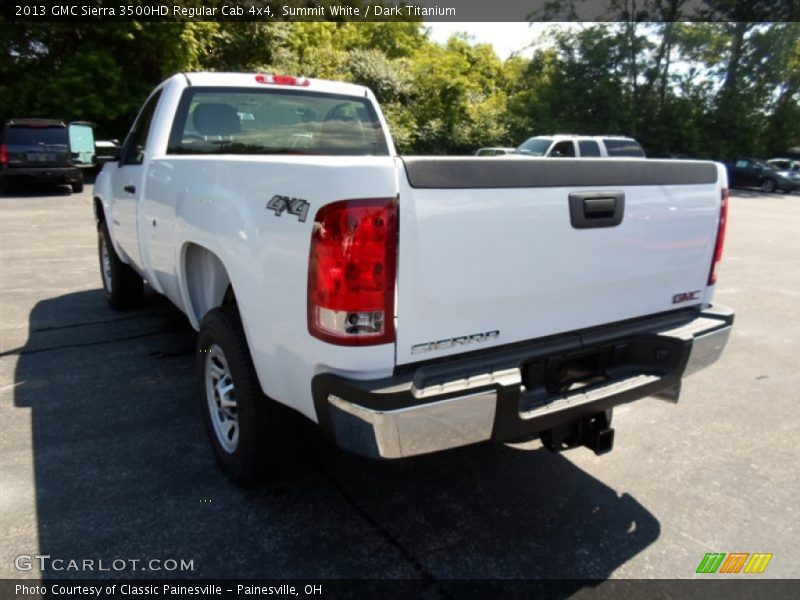 Summit White / Dark Titanium 2013 GMC Sierra 3500HD Regular Cab 4x4