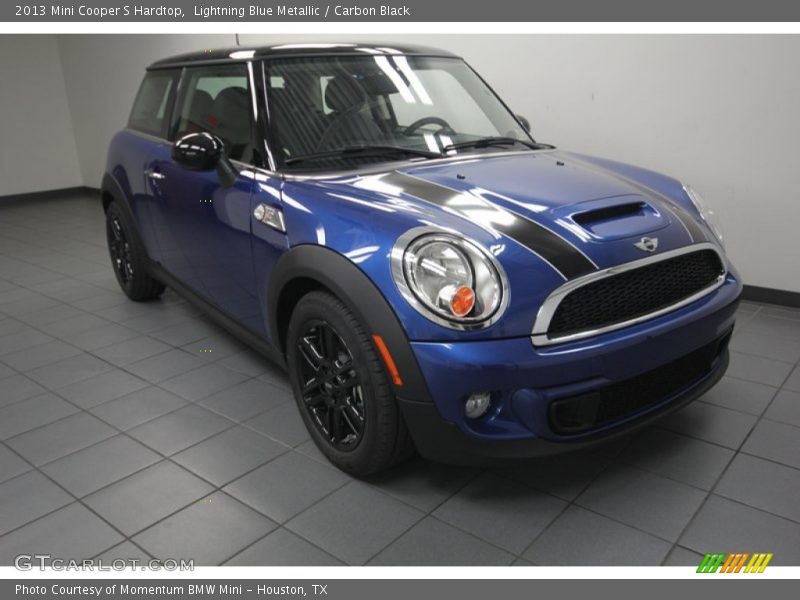 Lightning Blue Metallic / Carbon Black 2013 Mini Cooper S Hardtop