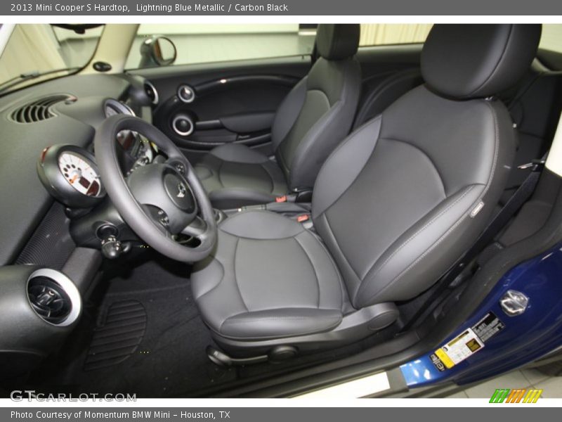Lightning Blue Metallic / Carbon Black 2013 Mini Cooper S Hardtop