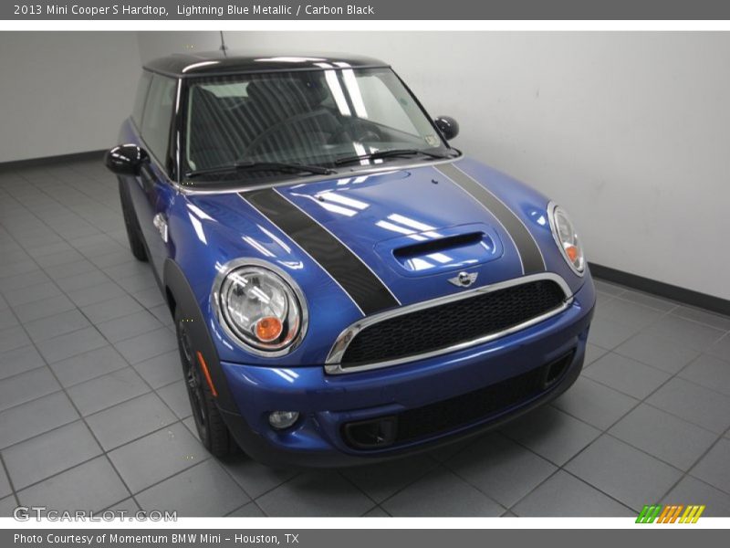 Lightning Blue Metallic / Carbon Black 2013 Mini Cooper S Hardtop