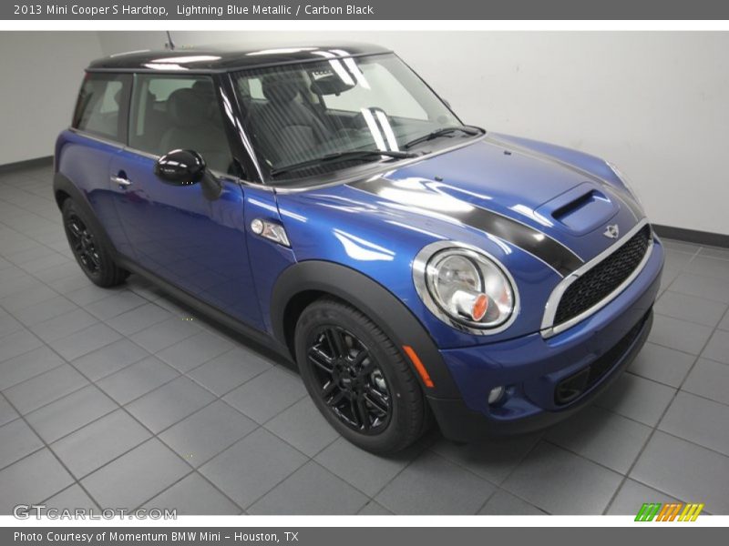 Lightning Blue Metallic / Carbon Black 2013 Mini Cooper S Hardtop