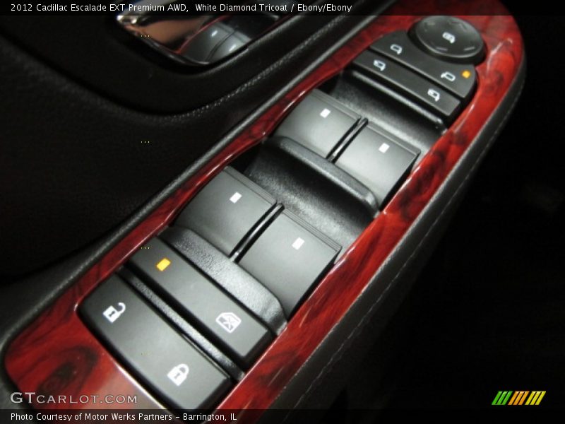 White Diamond Tricoat / Ebony/Ebony 2012 Cadillac Escalade EXT Premium AWD
