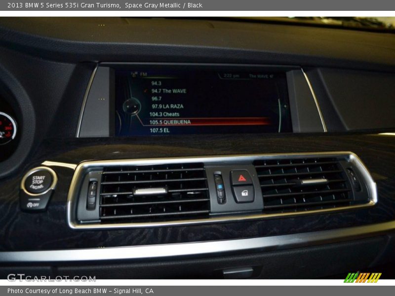 Space Gray Metallic / Black 2013 BMW 5 Series 535i Gran Turismo