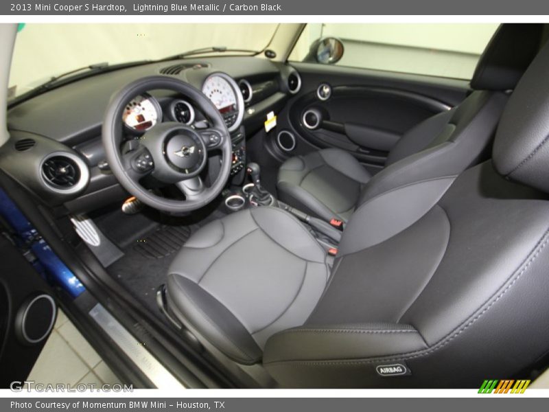 Lightning Blue Metallic / Carbon Black 2013 Mini Cooper S Hardtop