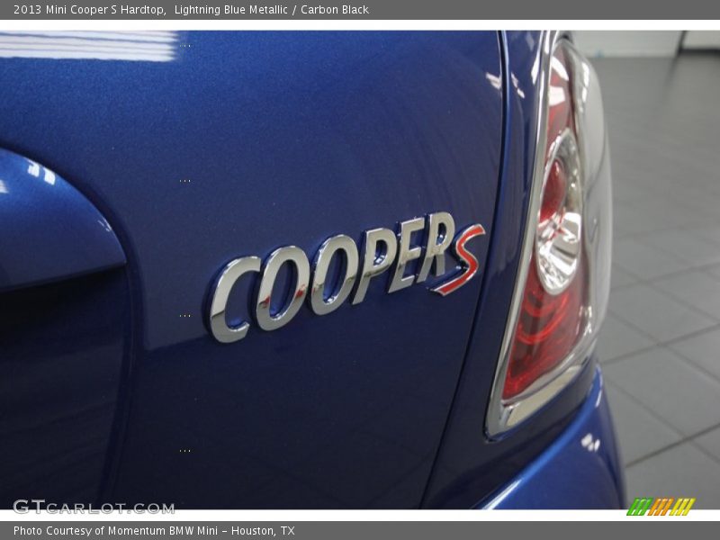 Lightning Blue Metallic / Carbon Black 2013 Mini Cooper S Hardtop