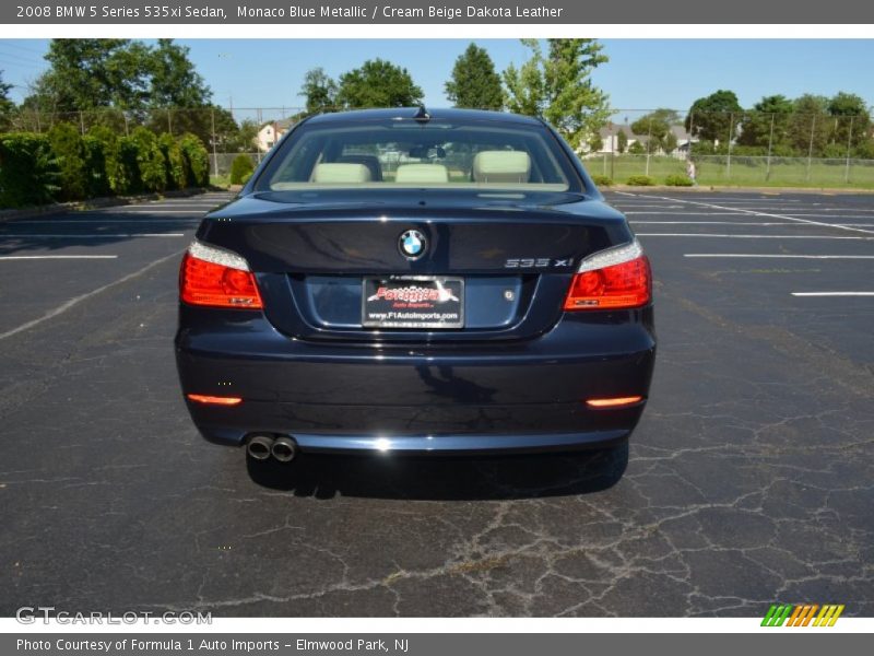 Monaco Blue Metallic / Cream Beige Dakota Leather 2008 BMW 5 Series 535xi Sedan