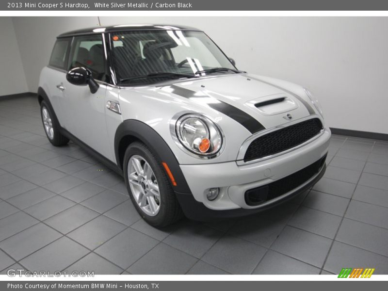 White Silver Metallic / Carbon Black 2013 Mini Cooper S Hardtop