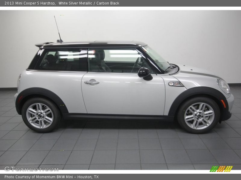 White Silver Metallic / Carbon Black 2013 Mini Cooper S Hardtop