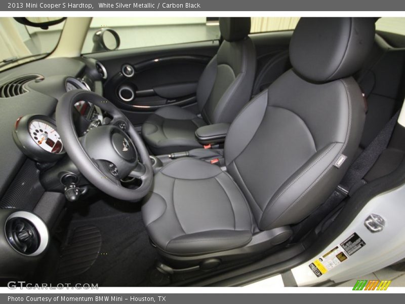 White Silver Metallic / Carbon Black 2013 Mini Cooper S Hardtop